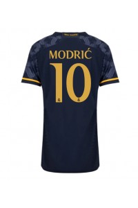 Real Madrid Luka Modric #10 Fotballdrakt Borte Klær Dame 2023-24 Korte ermer